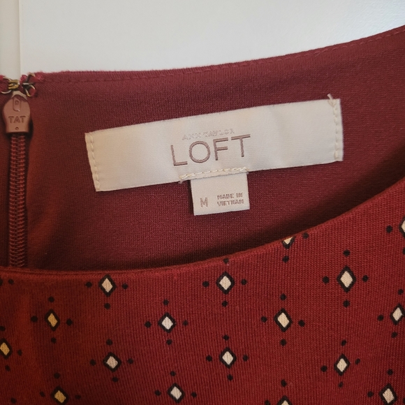 Loft Mid-length Dress, Size M - Picture 3 of 4